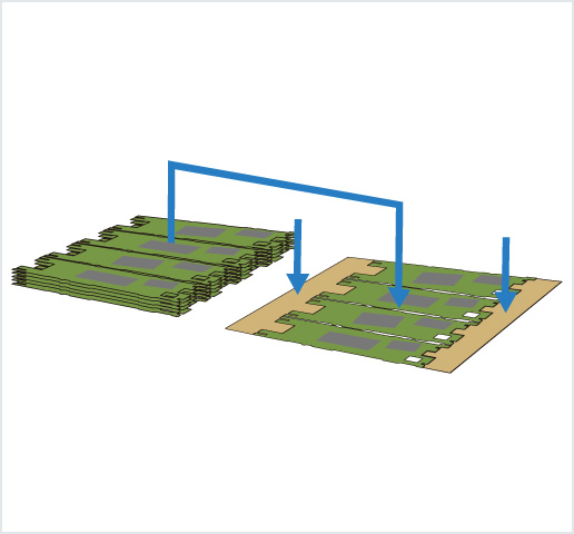 ［Image］PCB placer： HDI 基板用高精度框架排列机